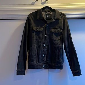 Zara black denim jacket size M